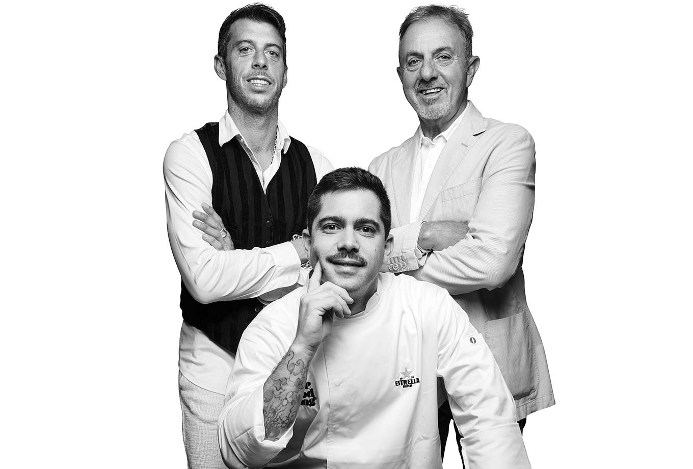 Paco, Gianluca y Riccardo, equipo del restaurante Lado, Ibiza Paco, Gianluca y Riccardo, equipo del restaurante Lado, Ibiza
