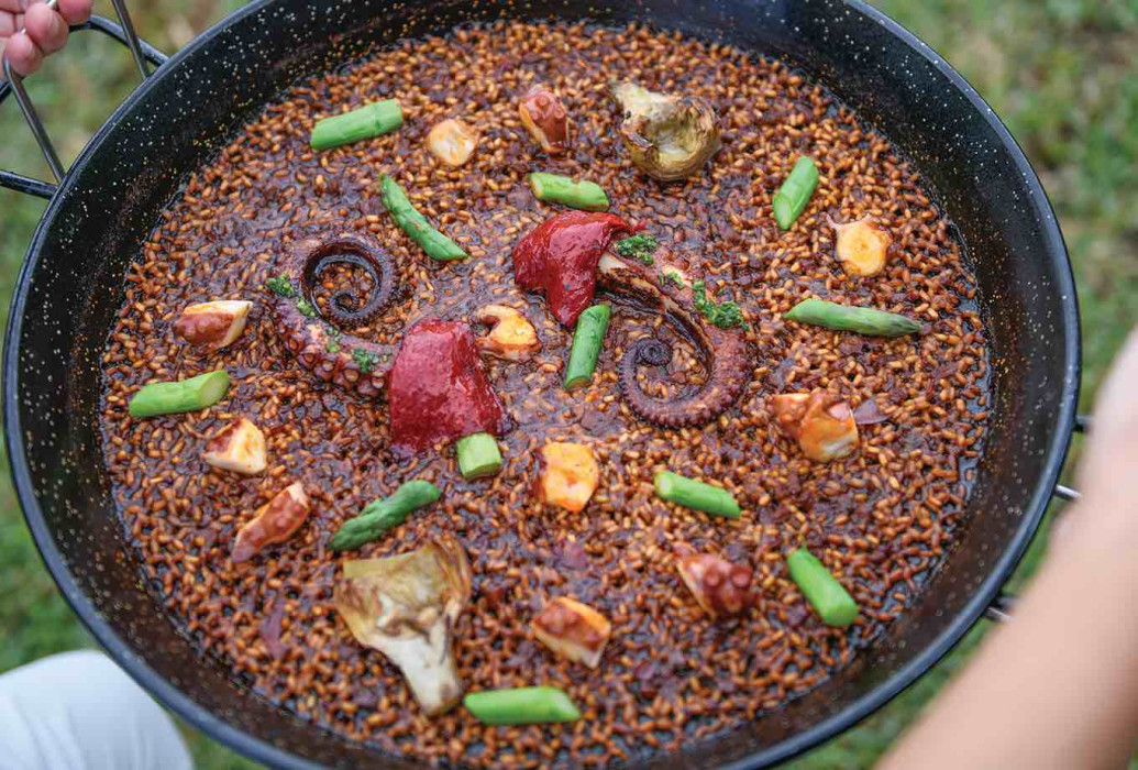 Arroz de pulpo. Restaurante Morralla, Mallorca