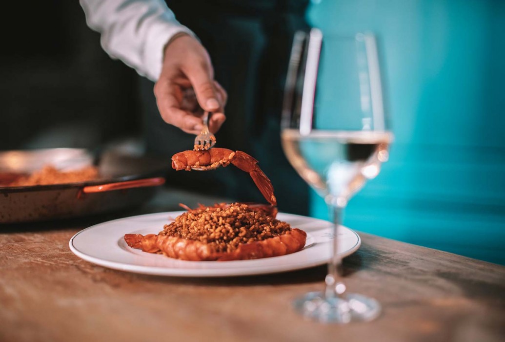 Paella. Tatel Ibiza Restaurant Paella. Tatel Ibiza Restaurant
