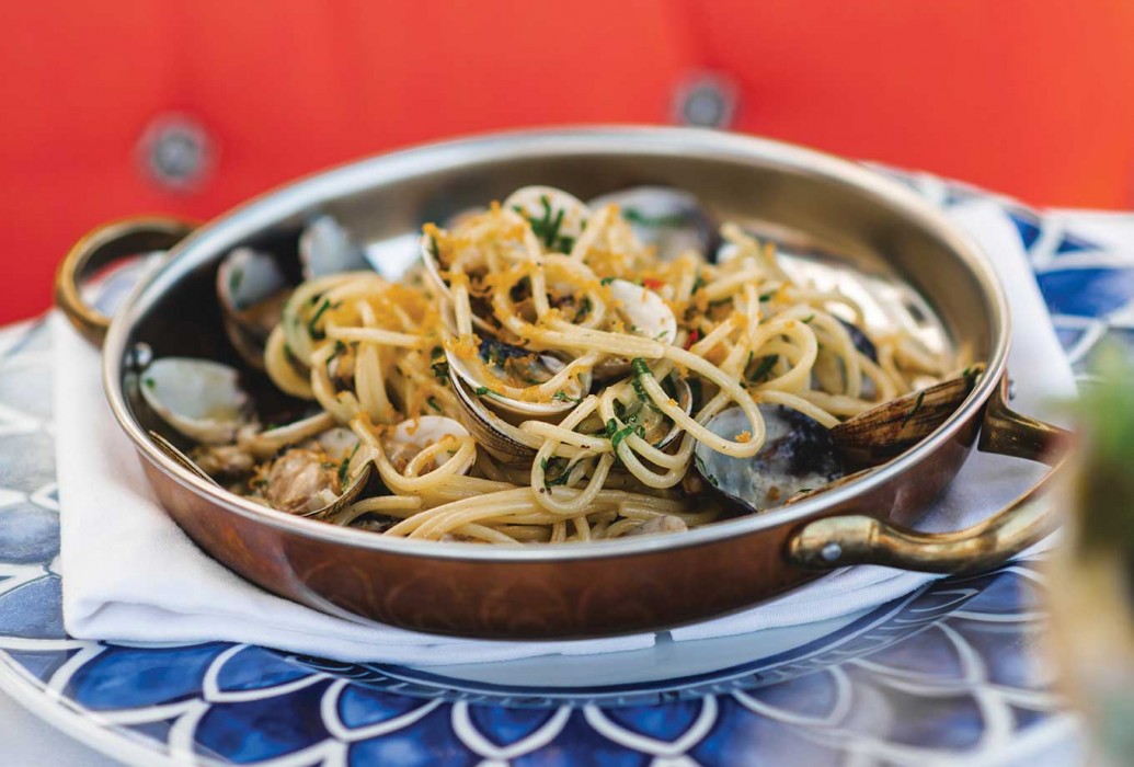 Pasta with clams. Corleone Restaurant, Lisbon Pasta with clams. Corleone Restaurant, Lisbon