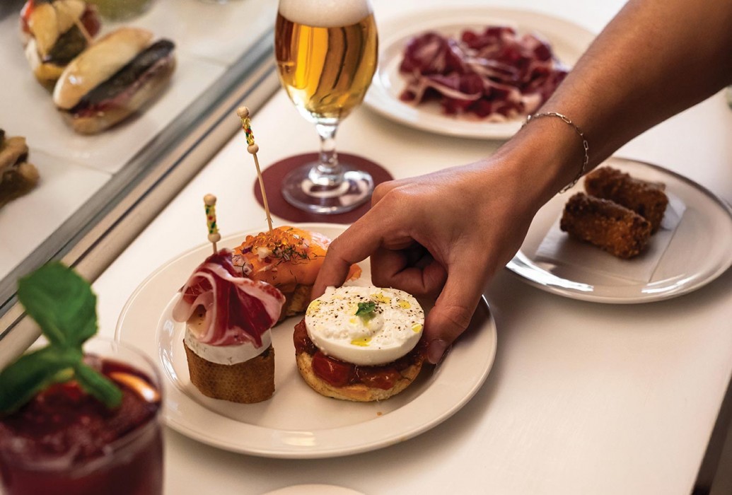 Pintxos. Restaurant Imanol, Lisbon Pintxos. Restaurant Imanol, Lisbon
