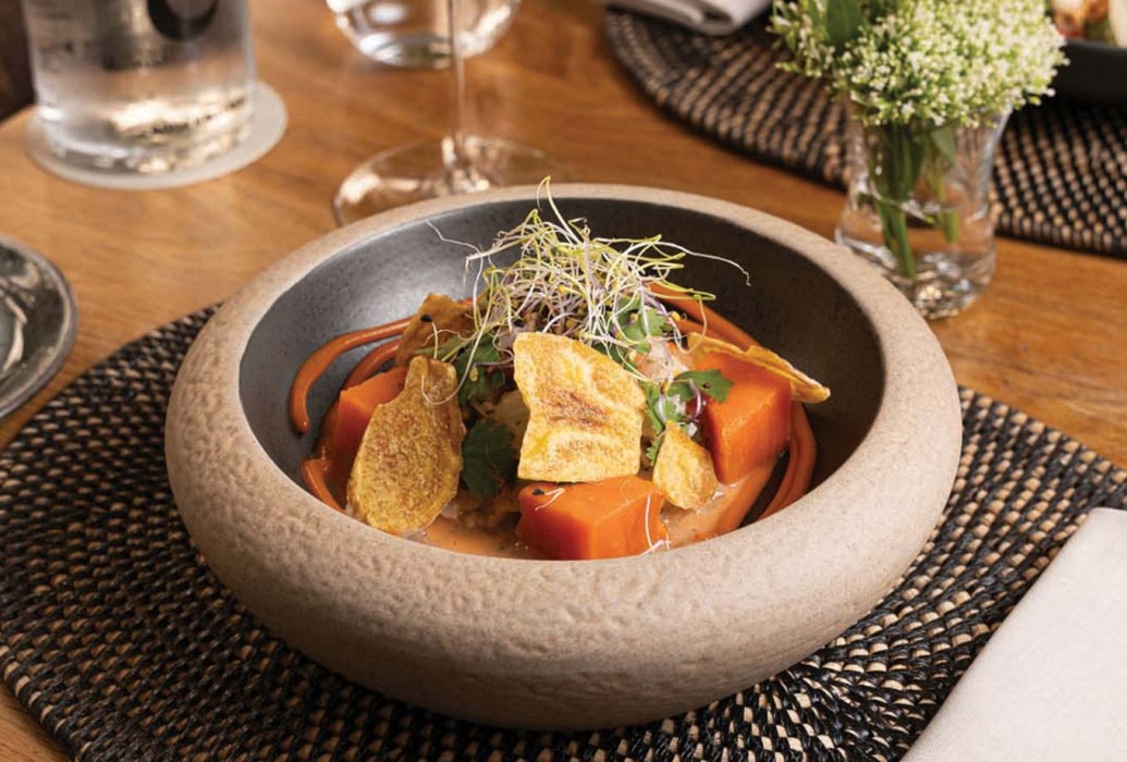  Xalest restaurant dish. Palma de Mallorca