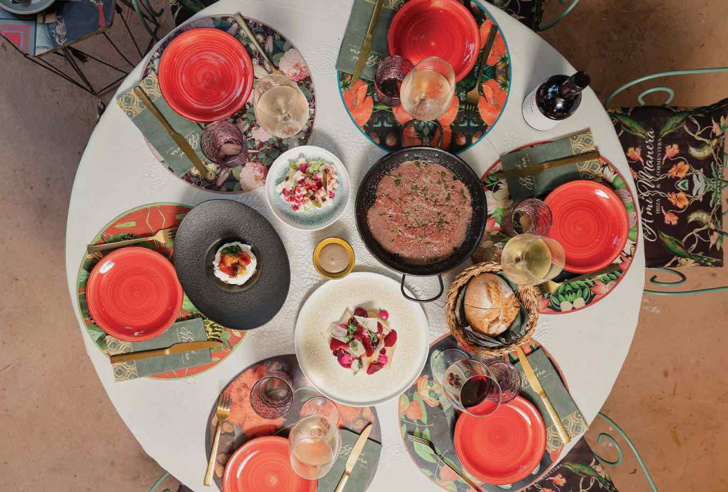 Platos para compartir. Restaurante A Mi Manera Ibiza