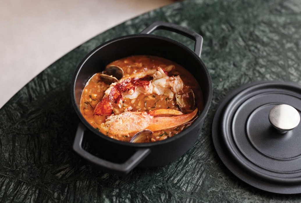 Seafood stew. Restaurant Santa Joana, Lisbon  Seafood stew. Restaurant Santa Joana, Lisbon