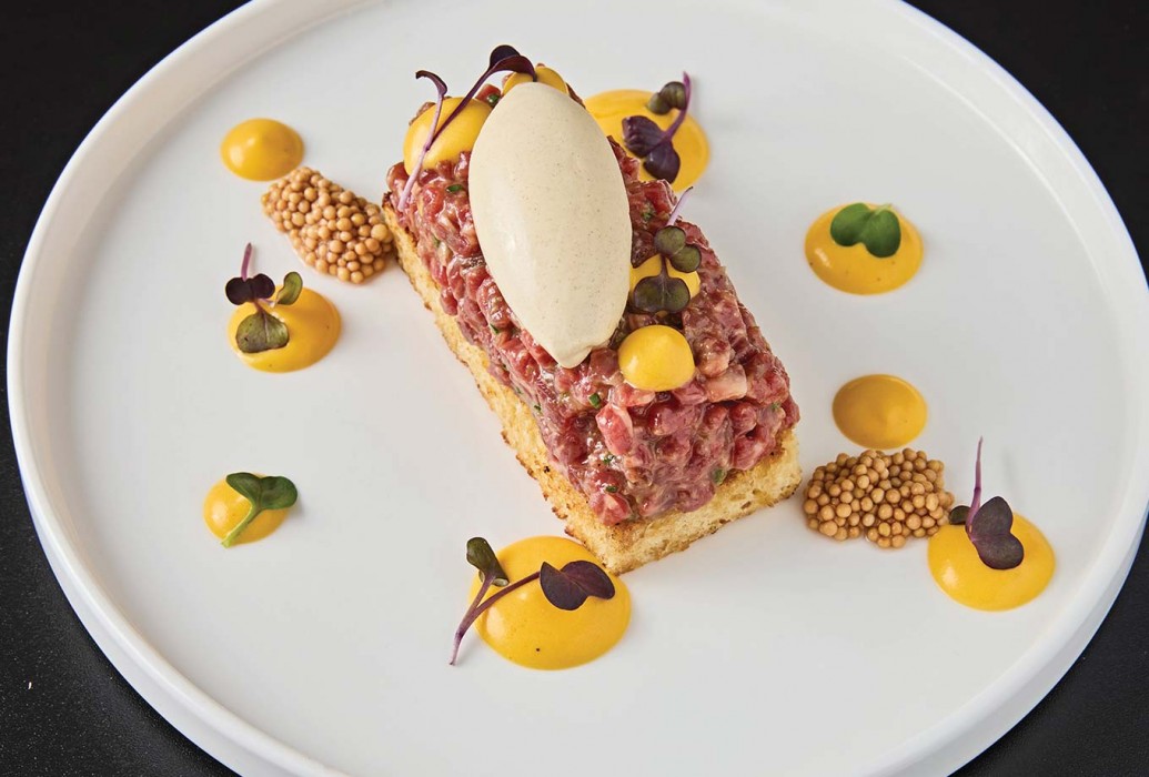 Steak tartare. S’Espardell restaurant, Ibiza Steak tartare. S’Espardell restaurant, Ibiza