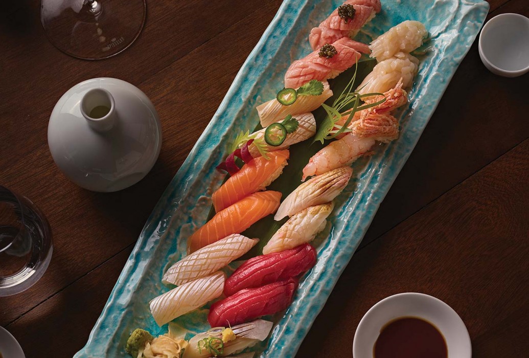 Nigiri table. Nobu Restaurant, Ibiza Nigiri table. Nobu Restaurant, Ibiza
