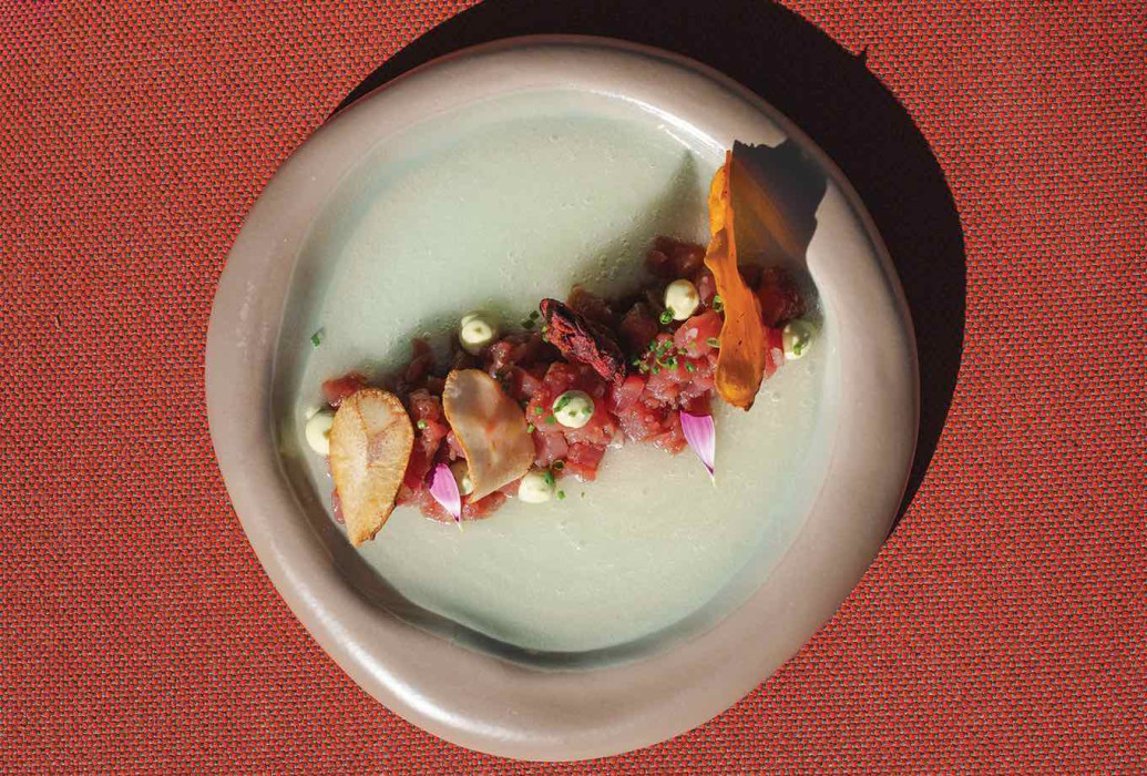 Tartar de atún rojo. Restaurante ONA, Mallorca