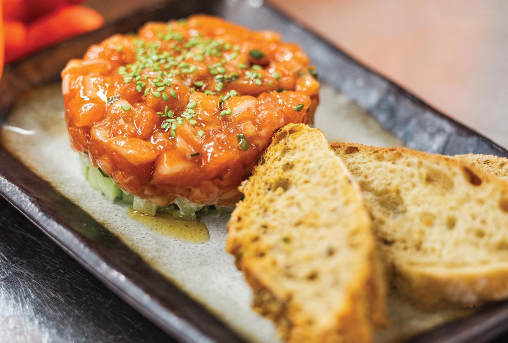 Bluefin tuna tartare. Restaurant Locals Only Ibiza