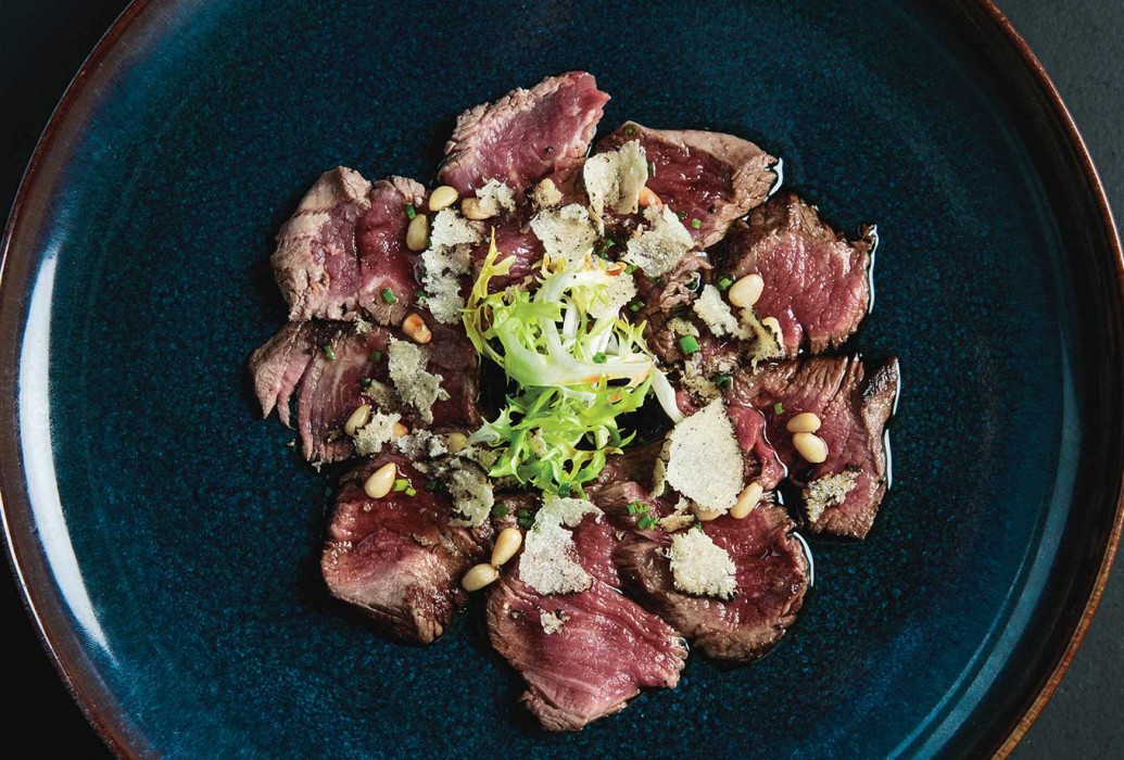 Fassona Tataki and truffle. IT Ibiza Restaurant Fassona Tataki and truffle. IT Ibiza Restaurant