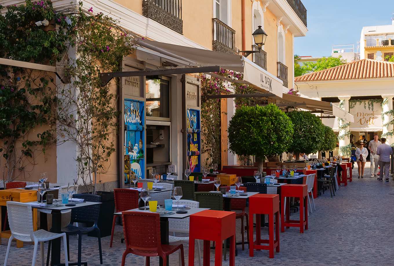 Terraza restaurante Il Dek Italian Bistrot Ibiza