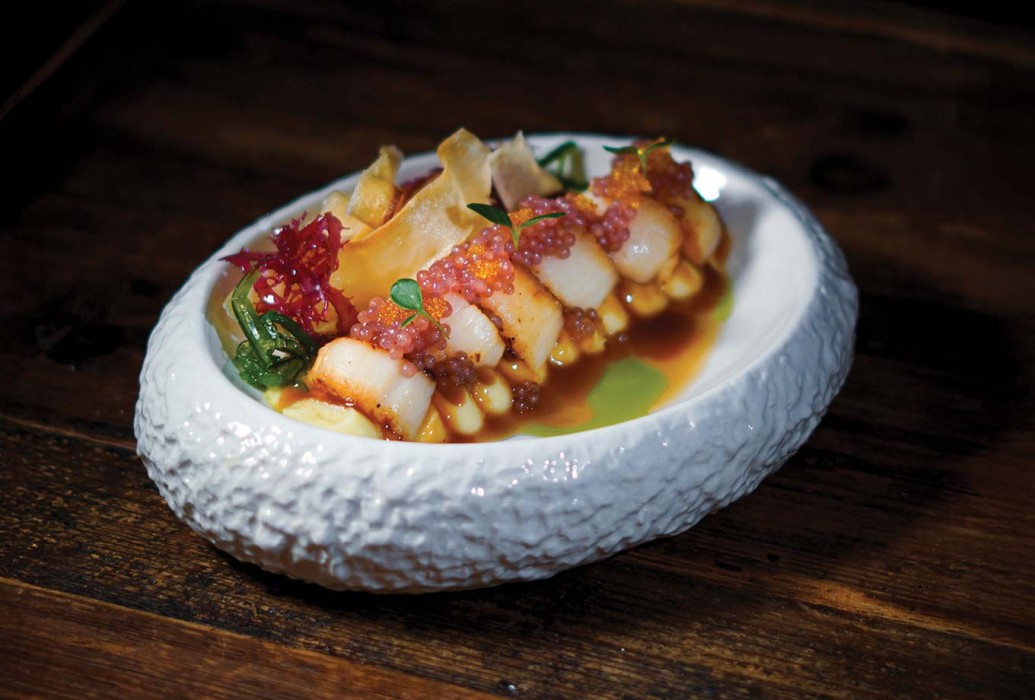 Scallops. La Universal restaurant. Mallorca Scallops. La Universal restaurant. Mallorca
