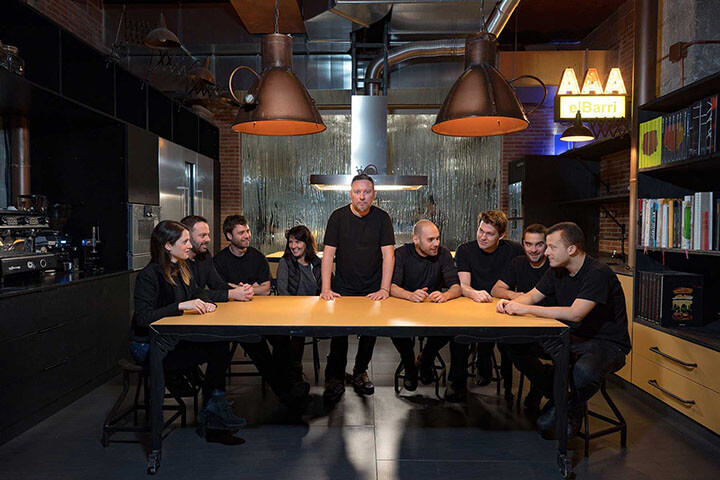 Albert Adrià and El Barri team.