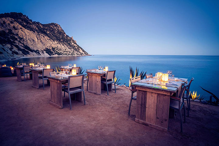 Sea view from Amante Ibiza restaurant